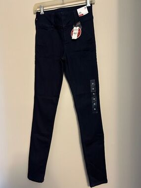 Women’s Dark Navy High-Rise Skinny Stretch Denim Leggings size 0R   NWOT